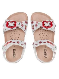 Geox Sandales B S.Chalki G. A B922RA 000QD C0544 S Blanc -Mules et sandales Soldes geox sandales b s chalki g a b922ra 000qd c0544 s blanc 5