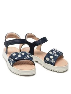 Geox Sandales J S.Coralie G. D J026ED 0DSBC C4002 M Bleu marine -Mules et sandales Soldes geox sandales j s coralie g d j026ed 0dsbc c4002 m bleu marine 4