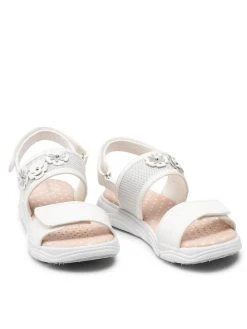 Geox Sandales J S.Deaphne G. I J15DUI 0BCEW C1000 D Blanc -Mules et sandales Soldes geox sandales j s deaphne g i j15dui 0bcew c1000 d blanc 4