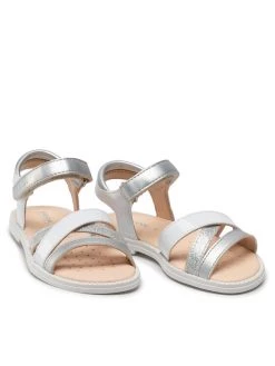 Geox Sandales J S.Karly G. D J5235D 002BJ C1000 M Argent -Mules et sandales Soldes geox sandales j s karly g d j5235d 002bj c1000 m argent 4