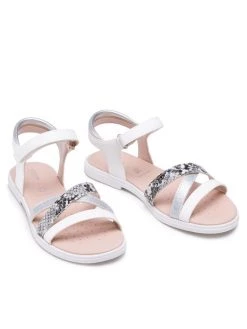 Geox Sandales J S.Karly G. D J5235D 05404 C1000 D Blanc -Mules et sandales Soldes geox sandales j s karly g d j5235d 05404 c1000 d blanc 4