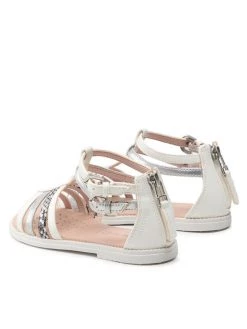 Geox Sandales J S.Karly G. D J7235D 054AJ C0007 M Blanc -Mules et sandales Soldes geox sandales j s karly g d j7235d 054aj c0007 m blanc 2