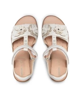 Geox Sandales J S.Karly G.H J0235H 000NF C1000 S Blanc -Mules et sandales Soldes geox sandales j s karly g h j0235h 000nf c1000 s blanc 5