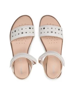 Geox Sandales J S.Karly G. H J2535H 000BC C1000 S Blanc -Mules et sandales Soldes geox sandales j s karly g h j2535h 000bc c1000 s blanc 5