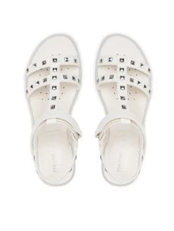 Geox Sandales J S.Karly G. I J2535I 000BC C1000 S Blanc -Mules et sandales Soldes geox sandales j s karly g i j2535i 000bc c1000 s blanc 5