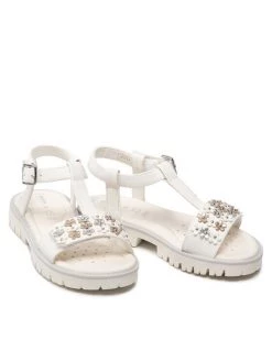 Geox Sandales J S.Starblush G. A J25FYA 000BC C1000 M Blanc -Mules et sandales Soldes geox sandales j s starblush g a j25fya 000bc c1000 m blanc 4