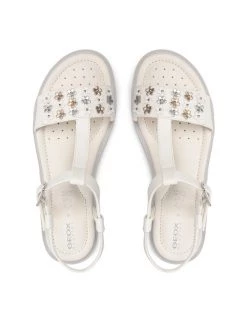 Geox Sandales J S. Starblush G.A J25FYA 000BC C1000 S Blanc -Mules et sandales Soldes geox sandales j s starblush g a j25fya 000bc c1000 s blanc 5