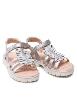 Geox Sandales J S.Starblush G.C J25FYC 0NF07 C1007 M Argent -Mules et sandales Soldes geox sandales j s starblush g c j25fyc 0nf07 c1007 m argent 4