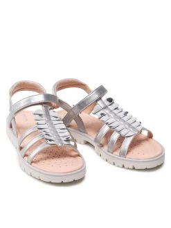 Geox Sandales J S.Starblush G.C J25FYC 0NF07 C1007 S Argent -Mules et sandales Soldes geox sandales j s starblush g c j25fyc 0nf07 c1007 s argent 4