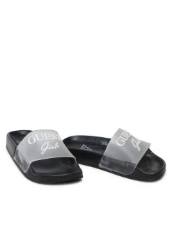 Guess Mules / sandales de bain Dina FI6DIN ELE19 Blanc -Mules et sandales Soldes guess mules sandales de bain dina fi6din ele19 blanc 2 4