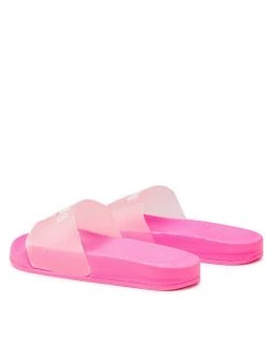 Guess Mules / sandales de bain Dina FJ6DIN ELE19 Blanc Couleur Rose -Mules et sandales Soldes guess mules sandales de bain dina fj6din ele19 blanc 3 2