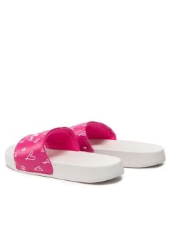 HYPE Mules / sandales de bain Hearts Script Sliders ZVLR-715 Rose -Mules et sandales Soldes hype mules sandales de bain hearts script sliders zvlr 715 rose 2