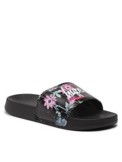 HYPE Mules / sandales de bain Script Sliders ZVLR-712 Noir