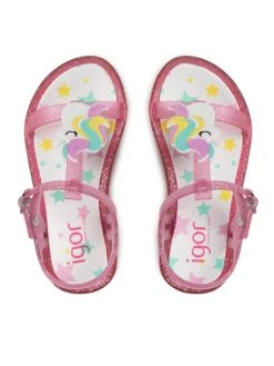 Igor Sandales Tricia Unicornio S10274-057 Rose -Mules et sandales Soldes igor sandales tricia unicornio s10274 057 rose 5