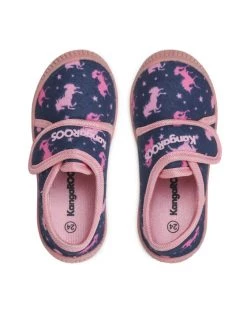 KangaRoos Chaussons K-Homie 18860 000 4183 Bleu marine -Mules et sandales Soldes kangaroos chaussons k homie 18860 000 4183 bleu marine 4