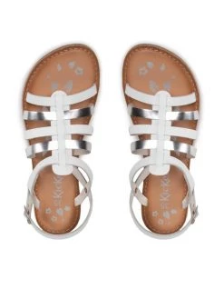 Kickers Sandales Dixon 695574-30 D Blanc -Mules et sandales Soldes kickers sandales dixon 695574 30 d blanc 5