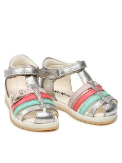 Kickers Sandales Gyana 894671-10 M Argent -Mules et sandales Soldes kickers sandales gyana 894671 10 m argent 4