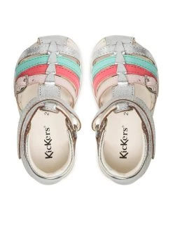 Kickers Sandales Gyana 894671-10 M Argent -Mules et sandales Soldes kickers sandales gyana 894671 10 m argent 5