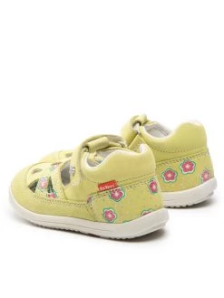 Kickers Sandales Kiki 692388-10 S Jaune -Mules et sandales Soldes kickers sandales kiki 692388 10 s jaune 2