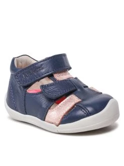 Mules et sandales Soldes 7 Kickers Sandales Wasabou 858393-10 Bleu marine