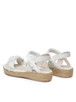 Mayoral Espadrilles 45.373 Blanc -Mules et sandales Soldes mayoral espadrilles 45 373 blanc 2