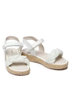 Mayoral Espadrilles 45.373 Blanc -Mules et sandales Soldes mayoral espadrilles 45 373 blanc 4