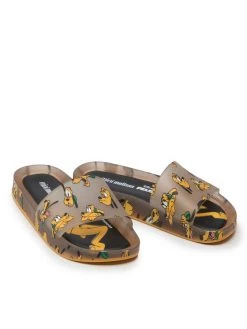 Melissa Mules / sandales de bain Mini Melissa Beach Slide + Mic 33393 Jaune -Mules et sandales Soldes melissa mules sandales de bain mini melissa beach slide mic 33393 jaune 4