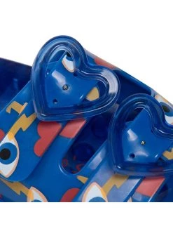 Melissa Mules / sandales de bain Mini Melissa Wide + Capetos In 33651 Bleu -Mules et sandales Soldes melissa mules sandales de bain mini melissa wide capetos in 33651 bleu 5