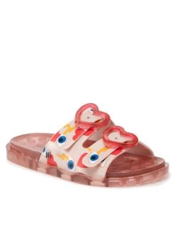 Melissa Mules / sandales de bain Mini Melissa Wide + Capetos In 33651 Rose