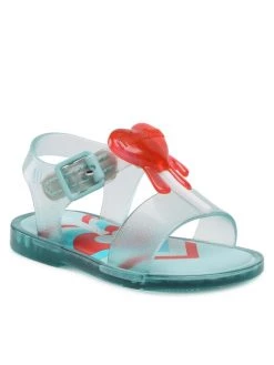 Melissa Sandales Mini Melissa Mar Sandal Jelly 33545 Vert