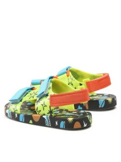 Melissa Sandales Mini Melissa Pingpong + Fabula 33450 Jaune -Mules et sandales Soldes melissa sandales mini melissa pingpong fabula 33450 jaune 2