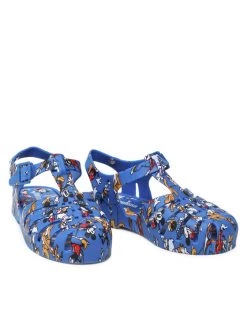 Melissa Sandales Mini Melissa Possession Print 33444 Bleu -Mules et sandales Soldes melissa sandales mini melissa possession print 33444 bleu 4