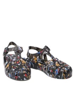 Melissa Sandales Mini Melissa Possession Print 33444 Noir -Mules et sandales Soldes melissa sandales mini melissa possession print 33444 noir 4