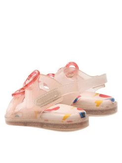 Melissa Sandales Mini Melissa Wide Sandal + Cap 33652 Rose -Mules et sandales Soldes melissa sandales mini melissa wide sandal cap 33652 rose 2