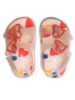 Melissa Sandales Mini Melissa Wide Sandal + Cap 33652 Rose -Mules et sandales Soldes melissa sandales mini melissa wide sandal cap 33652 rose 4