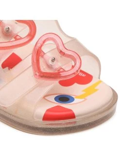 Melissa Sandales Mini Melissa Wide Sandal + Cap 33652 Rose -Mules et sandales Soldes melissa sandales mini melissa wide sandal cap 33652 rose 5