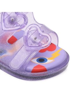 Melissa Sandales Mini Melissa Wide Sandal + Cap 33652 Violet -Mules et sandales Soldes melissa sandales mini melissa wide sandal cap 33652 violet 5