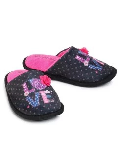Nelli Blu Chaussons 19SWG8419 Noir -Mules et sandales Soldes nelli blu chaussons 19swg8419 noir 4