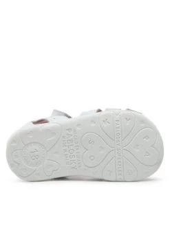 Pablosky Sandales 007500 Blanc -Mules et sandales Soldes pablosky sandales 007500 blanc 3