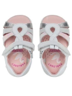 Pablosky Sandales 007500 Blanc -Mules et sandales Soldes pablosky sandales 007500 blanc 5