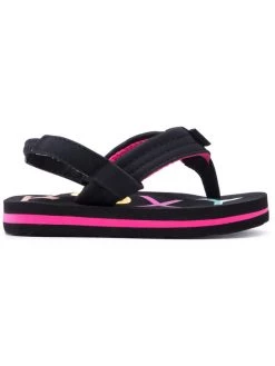 Roxy Sandales AROL100013 Noir -Mules et sandales Soldes roxy sandales arol100013 noir 1