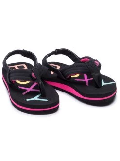 Roxy Sandales AROL100013 Noir -Mules et sandales Soldes roxy sandales arol100013 noir 4