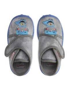 Superfit Chaussons 1-009253-2000 Gris -Mules et sandales Soldes superfit chaussons 1 009253 2000 gris 4