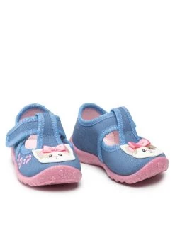 Superfit Chaussons 1-009256-8040 Bleu -Mules et sandales Soldes superfit chaussons 1 009256 8040 bleu 4