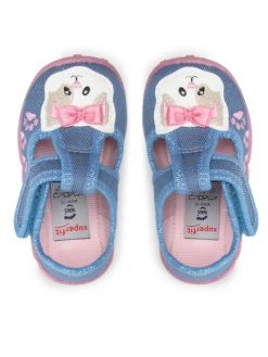 Superfit Chaussons 1-009256-8040 Bleu -Mules et sandales Soldes superfit chaussons 1 009256 8040 bleu 5