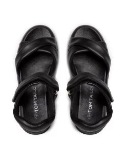 Tom Tailor Sandales 3274801 Noir -Mules et sandales Soldes tom tailor sandales 3274801 noir 4