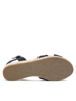 Tommy Hilfiger Espadrilles Rope Wedge Sandal T3A7-32187-0547 Bleu marine -Mules et sandales Soldes tommy hilfiger espadrilles rope wedge sandal t3a7 32187 0547 bleu marine 3