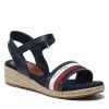 Tommy Hilfiger Espadrilles Rope Wedge Sandal T3A7-32188-1379 Bleu marine -Mules et sandales Soldes tommy hilfiger espadrilles rope wedge sandal t3a7 32188 1379 bleu marine