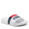 Tommy Hilfiger Mules / sandales de bain Varsity Print Pool Silde T3B0-32274-1172 S Blanc -Mules et sandales Soldes tommy hilfiger mules sandales de bain varsity print pool silde t3b0 32274 1172 s blanc