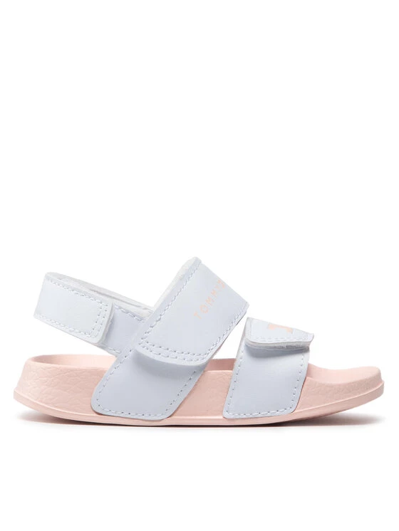 Tommy Hilfiger Sandales Velco Sandal T1A2-32193-0193 Blanc 4 Tommy Hilfiger Sandales Velco Sandal T1A2-32193-0193 Blanc – Image 2